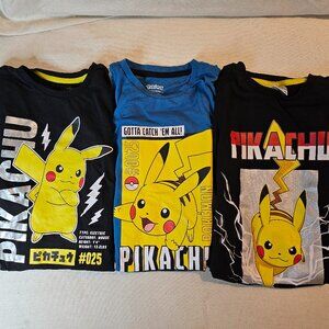 Pokémon Pikachu Kids (3) Long Sleeve Tee Shirts - Size L (10-12)